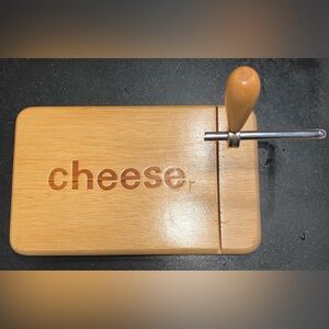 VINTAGE Solid Oak Cheese Slicer, like new condition